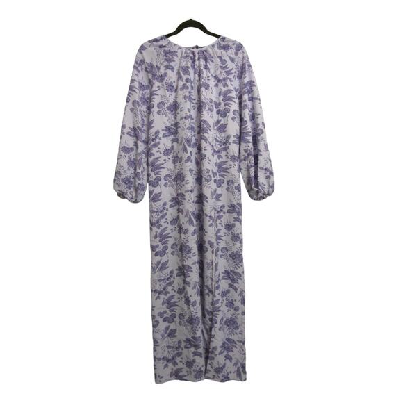 Hill House Simone Dress Lilac Tonal Floral XL New - Picture 2 of 13